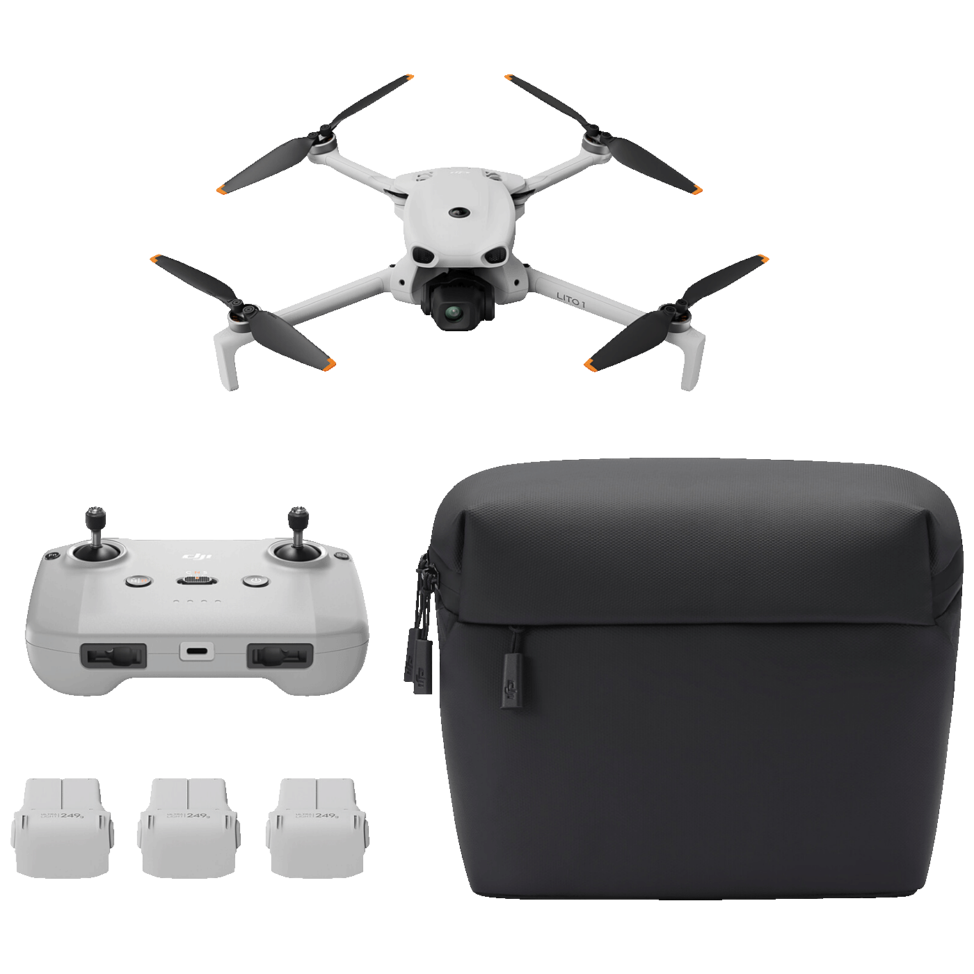 DJI Dron DJI Lito 1 Fly More Combo, set, 4K video, 48 Mpixel - Lito 1 FMC (DJI RC-N3)