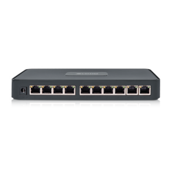 Amiko Home PoE mrežni switch, 10 port RJ-45, 8 PoE, rack ugradnja  - POE SWITCH 8CH+2