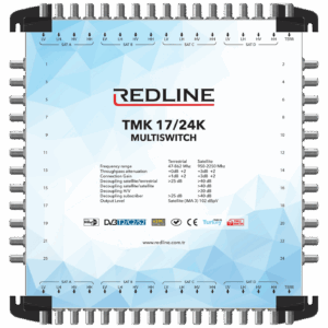 REDLINE Multišalter 4 satelita na 24 utičnice,kaskadni(bez adaptera) - TMK 17/24K