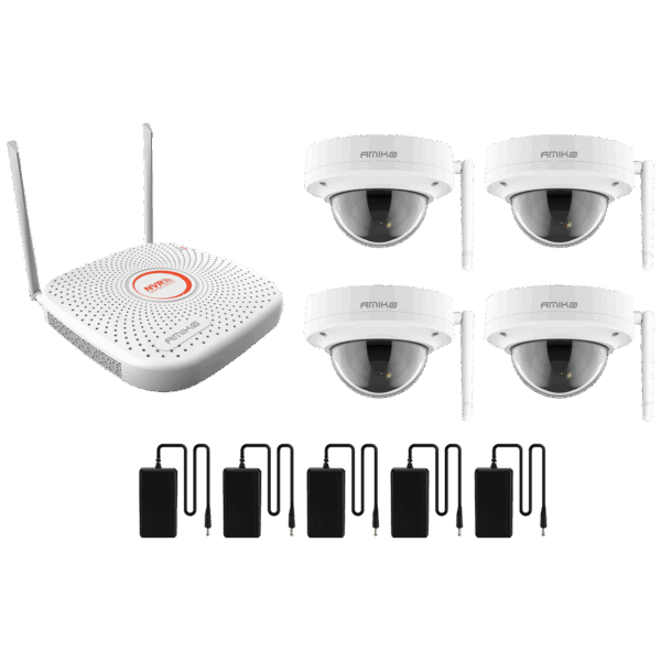 Amiko Home Set za video nadzor, 9ch, 4 x kamera, 2.0 Mpixel, WiFi - CCTV KIT 4800