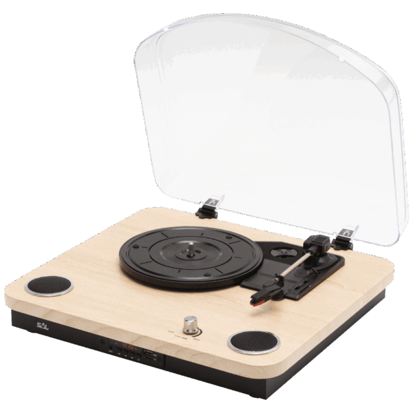 SAL Retro gramofon drvo + BT bežični zvučnik, 4in1, FM, MP3, AUX - RRT 12B