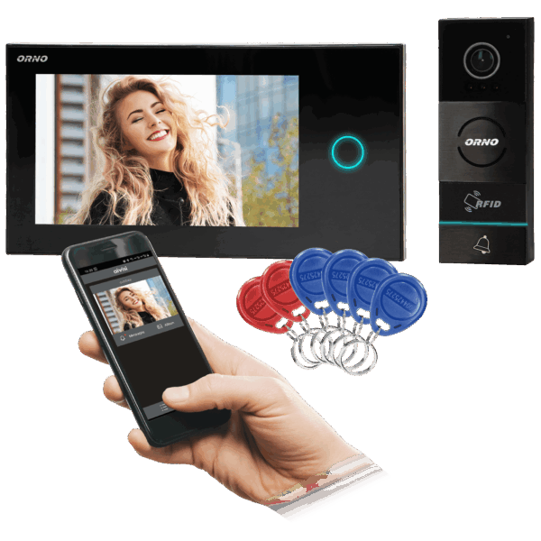 Orno Video interfon 7", set, Appos - OR-VID-WI-1068/B