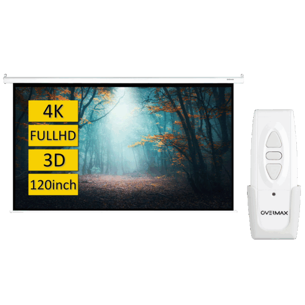 Overmax Platno za projektor sa motorom, 120", 266 x 149 cm - OV-Automatic Screen 120