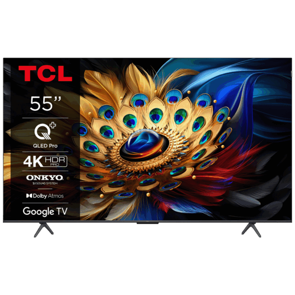TCL Televizor Smart QLED 4K UltraHD 55", Google TV - 55C655