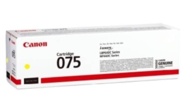 Toner CANON CRG-075 Y za 1300 stranica Toner CANON CRG-075 Y za 1300 stranica