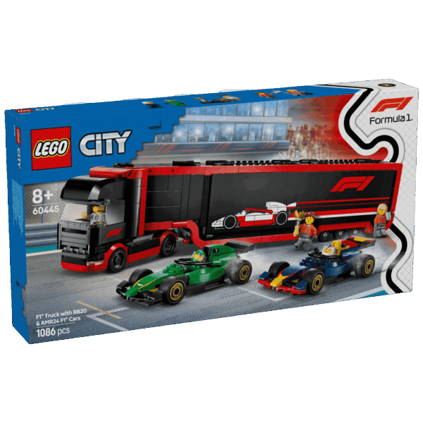 Lego Kamion za F1® s autima RB20 i AMR24, LEGO City - Kamion za F1 s autima RB20 i AMR24 Lego Kamion za F1® s autima RB20 i AMR24, LEGO City - Kamion za F1 s autima RB20 i AMR24