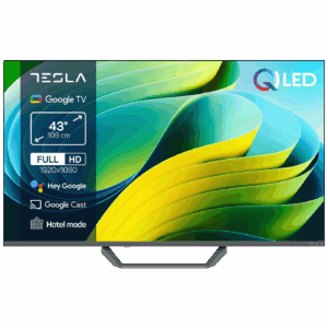 Tesla Televizor Smart QLED 4K UltraHD 43", Series 6, Google TV - Q43E665GFS Tesla Televizor Smart QLED 4K UltraHD 43", Series 6, Google TV - Q43E665GFS