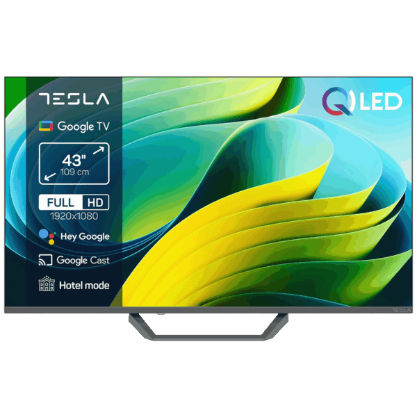 Tesla Televizor Smart QLED 4K UltraHD 43", Series 6, Google TV - Q43E665GFS Tesla Televizor Smart QLED 4K UltraHD 43", Series 6, Google TV - Q43E665GFS