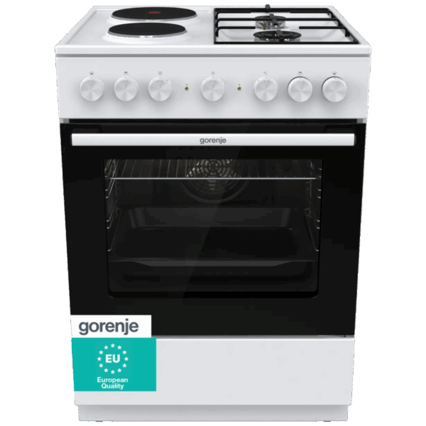 Gorenje Kombinirani štednjak, pećnica 71 l, 5800W, A - GK6B40WG