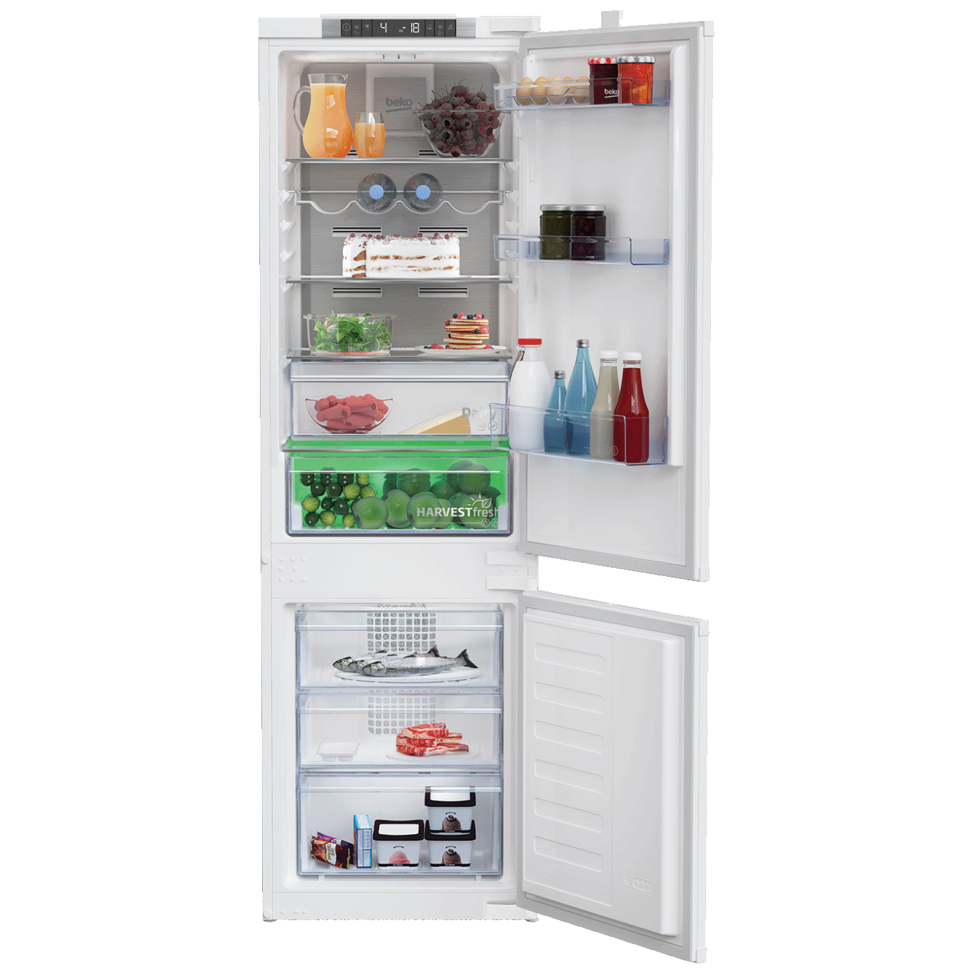 Beko Ugradbeni frižider/zamrzivač, zapremina 275 lit, E - BCNA 275 E4SN