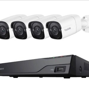 Reolink NVR snimač NVS8-5MB4 5MP, 8 kanalni NVR s 2TB HDD, 4x Kamera POE Reolink NVR snimač NVS8-5MB4 5MP, 8 kanalni NVR s 2TB HDD, 4x Kamera POE