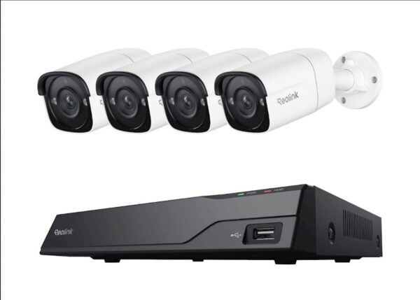 Reolink NVR snimač NVS8-5MB4 5MP, 8 kanalni NVR s 2TB HDD, 4x Kamera POE Reolink NVR snimač NVS8-5MB4 5MP, 8 kanalni NVR s 2TB HDD, 4x Kamera POE