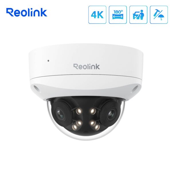 Reolink IP Kamera Duo serija P737 POE, 8MP, 4K, IK10 otporna, 180° pogledom, Noćni vid Reolink IP Kamera Duo serija P737 POE, 8MP, 4K, IK10 otporna, 180° pogledom, Noćni vid