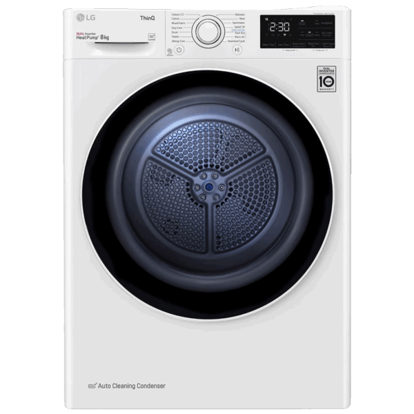 LG Mašina za sušenje veša sa toplotnom pumpom, 8kg, D - RH80V3AV6N LG Mašina za sušenje veša sa toplotnom pumpom, 8kg, D - RH80V3AV6N