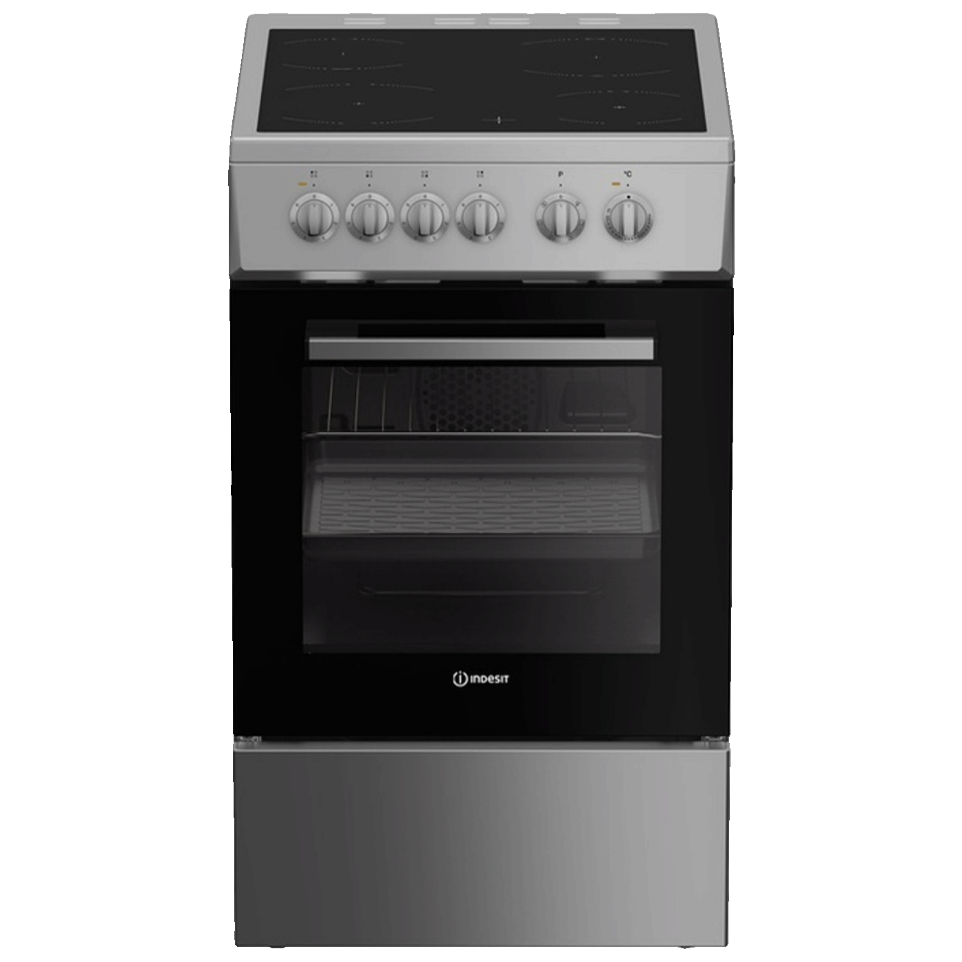 Indesit Štednjak 4 staklokeramičke ringle, pećnica 55 lit., 50cm, A - I5V5KMS