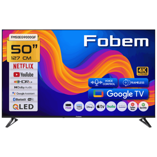 Fobem Televizor Smart QLED 1000Hz 4K UltraHD 50", Google TV - FM50EG9000QF Fobem Televizor Smart QLED 1000Hz 4K UltraHD 50", Google TV - FM50EG9000QF