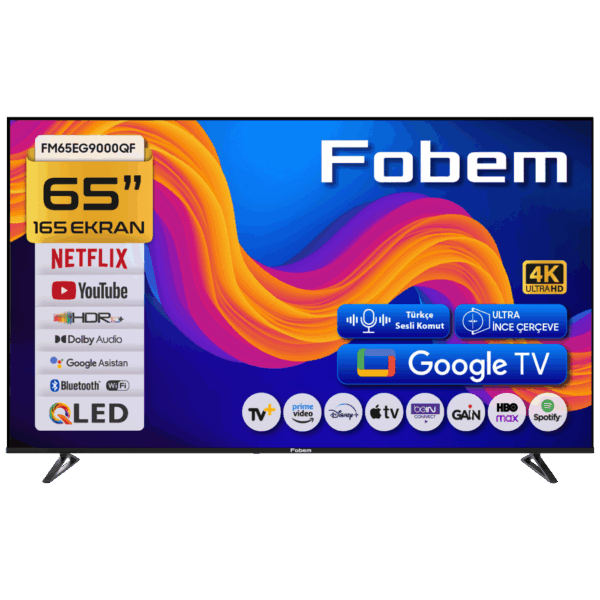 Fobem Televizor Smart QLED 1000Hz 4K UltraHD 65", Google TV - FM65EG9000QF Fobem Televizor Smart QLED 1000Hz 4K UltraHD 65", Google TV - FM65EG9000QF