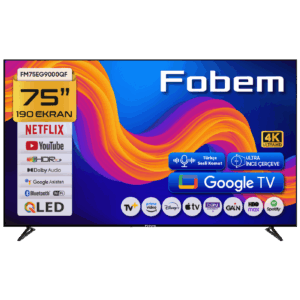 Fobem Televizor Smart QLED 1000Hz 4K UltraHD 75", Google TV - FM75EG9000QF Fobem Televizor Smart QLED 1000Hz 4K UltraHD 75", Google TV - FM75EG9000QF