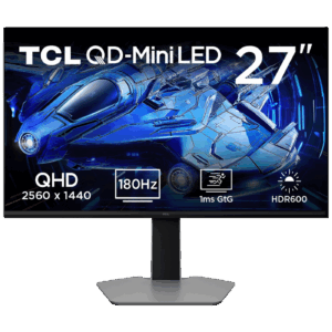 TCL Monitor 27", QD-Mini LED, QHD, HDMI, DisplayPort - 27G64
