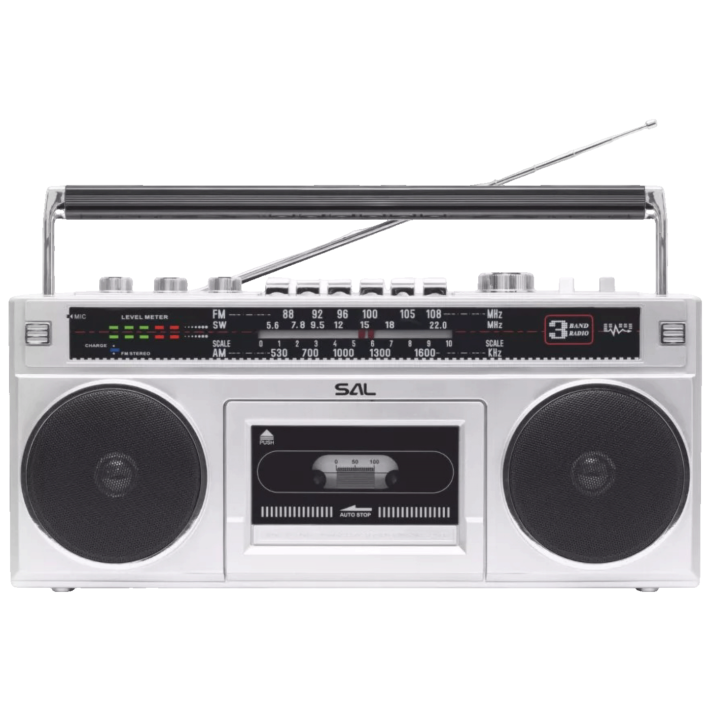 SAL Retro radio + BT bežični zvučnik, FM, MP3, USB, AUX - RRTBRONX