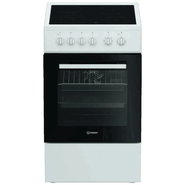 Indesit Štednjak 4 staklokeramičke ringle, pećnica 55 lit., 50cm, A - I5V8PMW Indesit Štednjak 4 staklokeramičke ringle, pećnica 55 lit., 50cm, A - I5V8PMW
