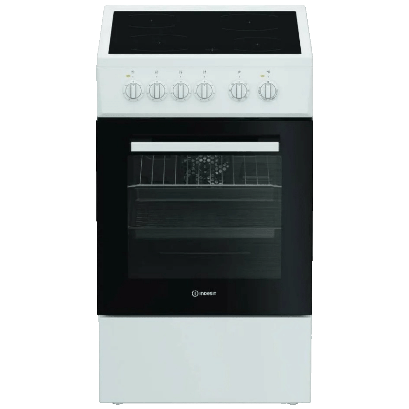 Indesit Štednjak 4 staklokeramičke ringle, pećnica 55 lit., 50cm, A - I5V8PMW